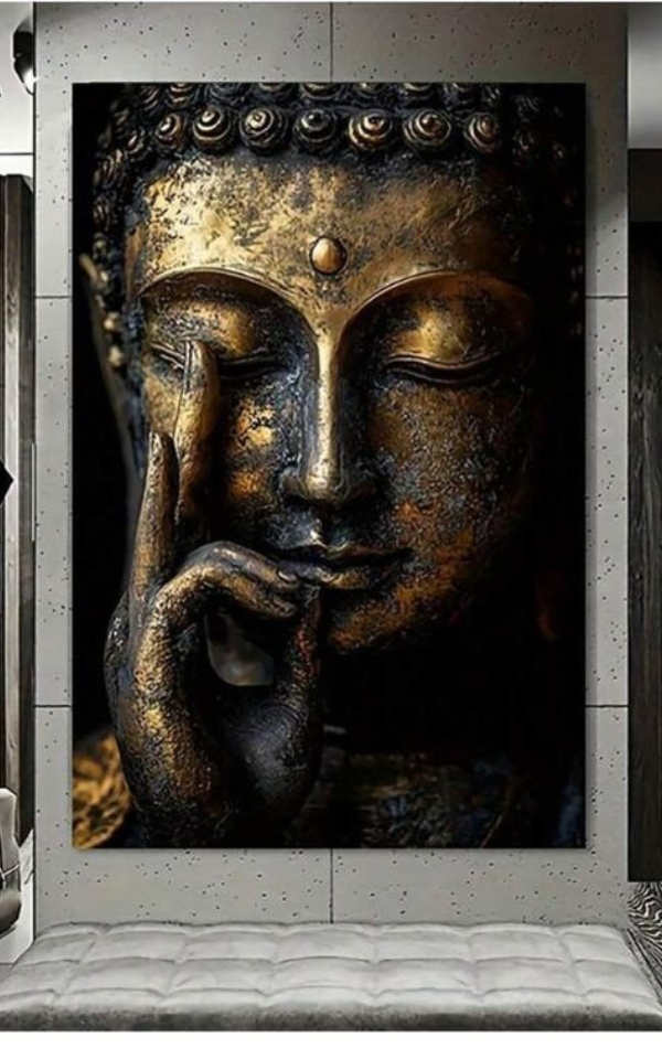 Golden Buddha Serenity Canvas